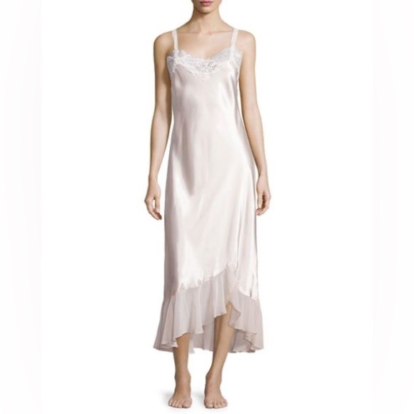 Oscar de la Renta Pink Label Always-A-Bride Long Nightgown- White SZ XL - Picture 1 of 8